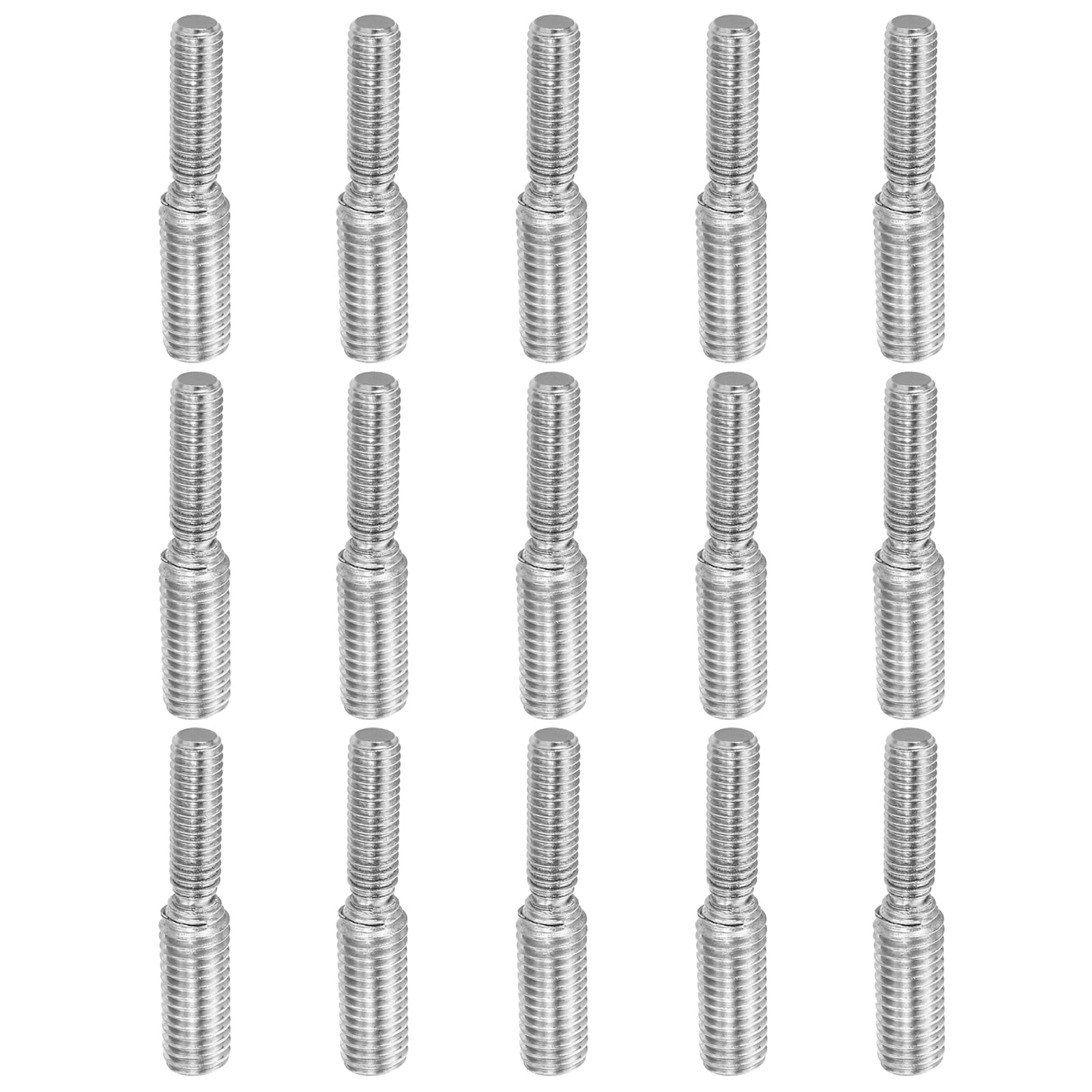 PATIKIL M6x20 to M8x20 Double End Threaded Stud Screw Bolt