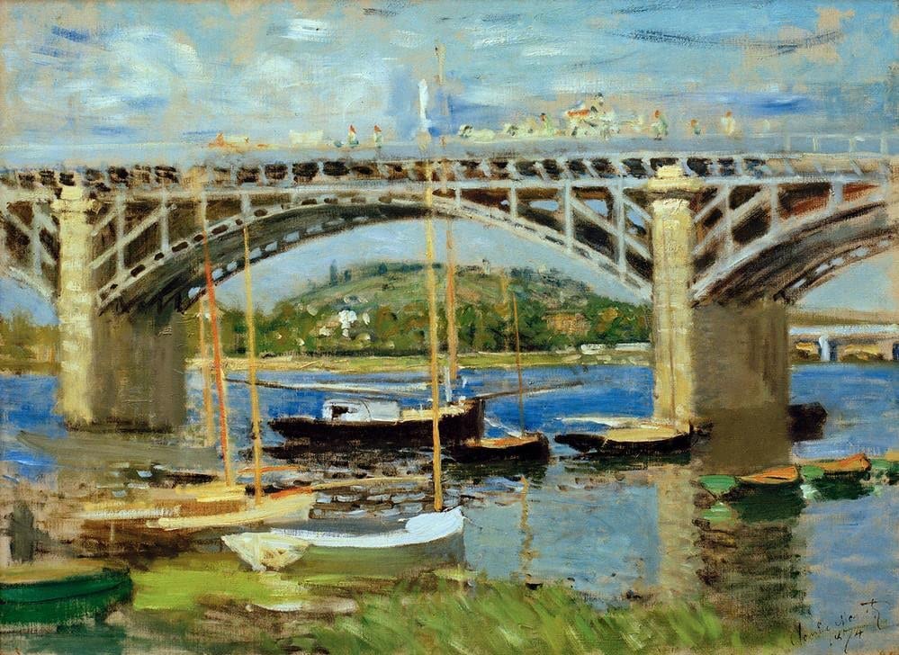 Impression sur toile Monet Seinebrücke pour créer un salon lumineux et apaisant