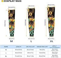 Vista 55 de CLOHOMIN Mangas para brazos, protección solar, mangas de compresión, cubierta de tatuaje para mujeres y hombres, manga deportiva atlética refrescante