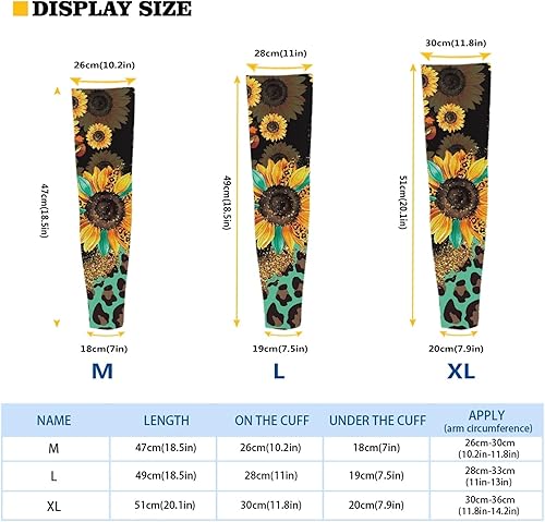 Vista 55 de CLOHOMIN Mangas para brazos, protección solar, mangas de compresión, cubierta de tatuaje para mujeres y hombres, manga deportiva atlética refrescante