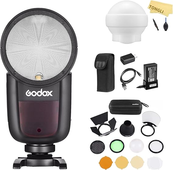 Flash Godox V1-F Per Fujifilm - Testa Rotonda TTL, HSS 1/8000s, Batteria Li-ion - Foto 8