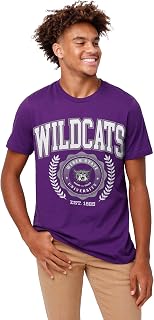 Men's NCAA College Team Crest Logo Short Sleeve T-Shirt
