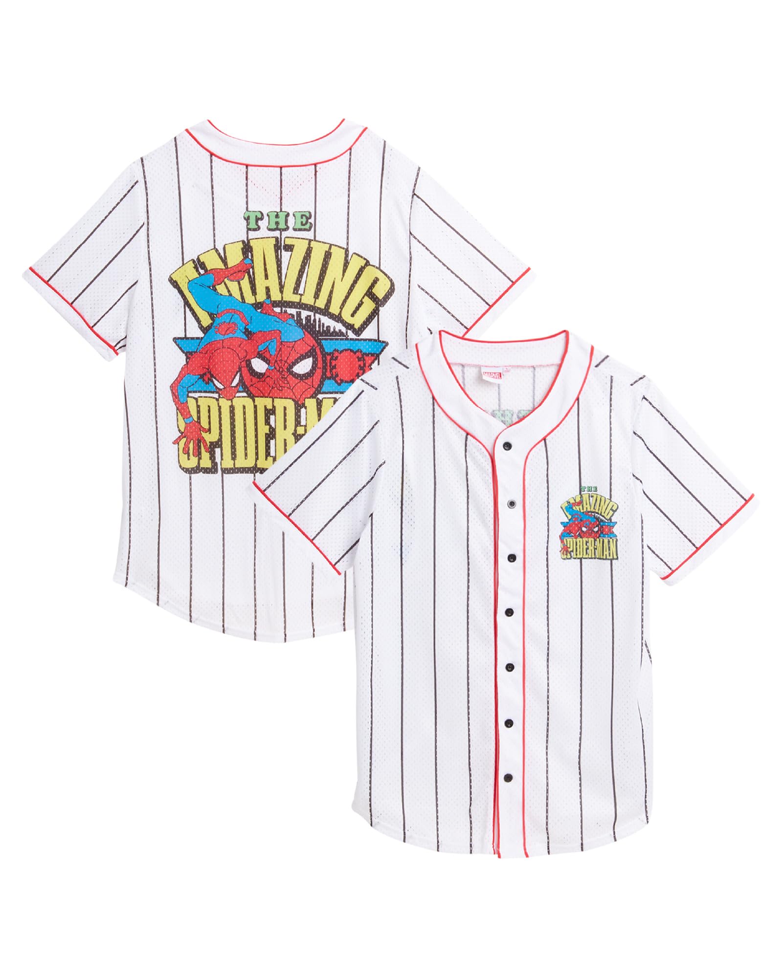 Marvel Spider-Man T-shirts graphiques pour femme – T-shirt court pour bébé, débardeur et chemise graphique rétro à col rond pleine longueur pour femme