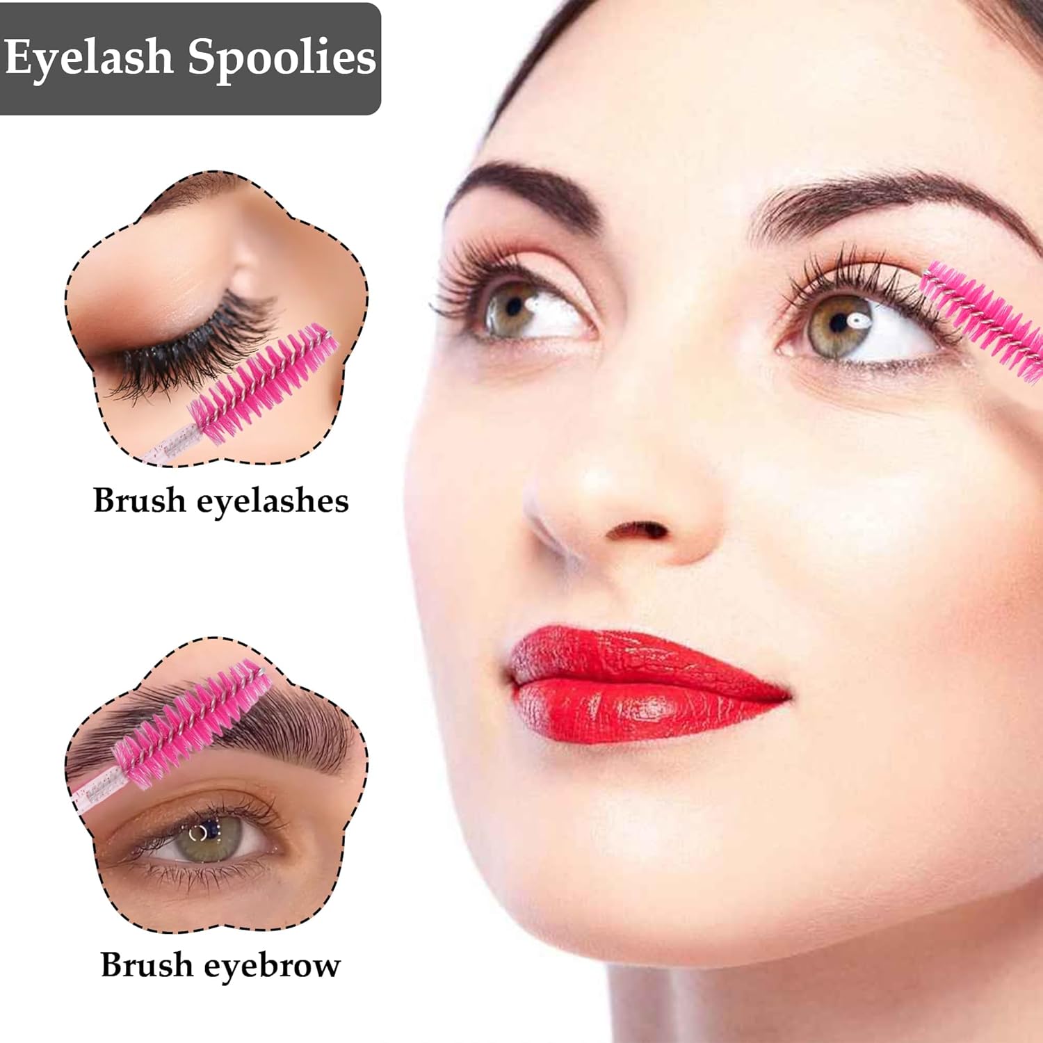 Eyebrow Brush Lash Spoolies for Eyelash Extenss Eyelash Brush b