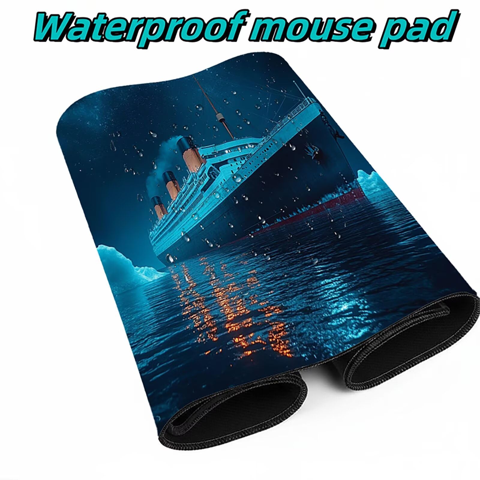 Podkładka pod mysz statek wycieczkowy XXL podkładka pod mysz 1400 x 600 x 3 mm podkładka pod mysz z antypoślizgową gumową podstawą do przenośnej klawiatury Gamer PC Dekoracja jesiennego biura