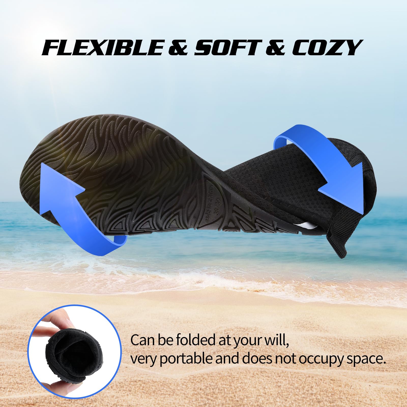 WateLves Scarpe da Scoglio Scarpette Donna Uomo Asciugatura Rapida Super Leggere Antiscivolo per Spiaggia e Snorkeling Unisex