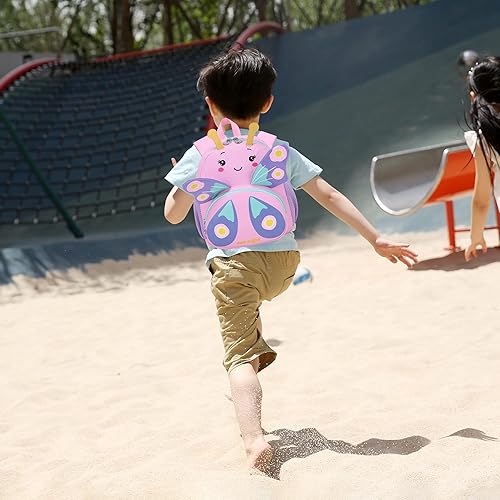 Miniatura 6 de Cute Animal Toddler Backpack3D Animal CartoonMINi Travel Backpack Butterfly Bag for Baby 1-5 Years Girls Personalized Waterproof Bag Kids