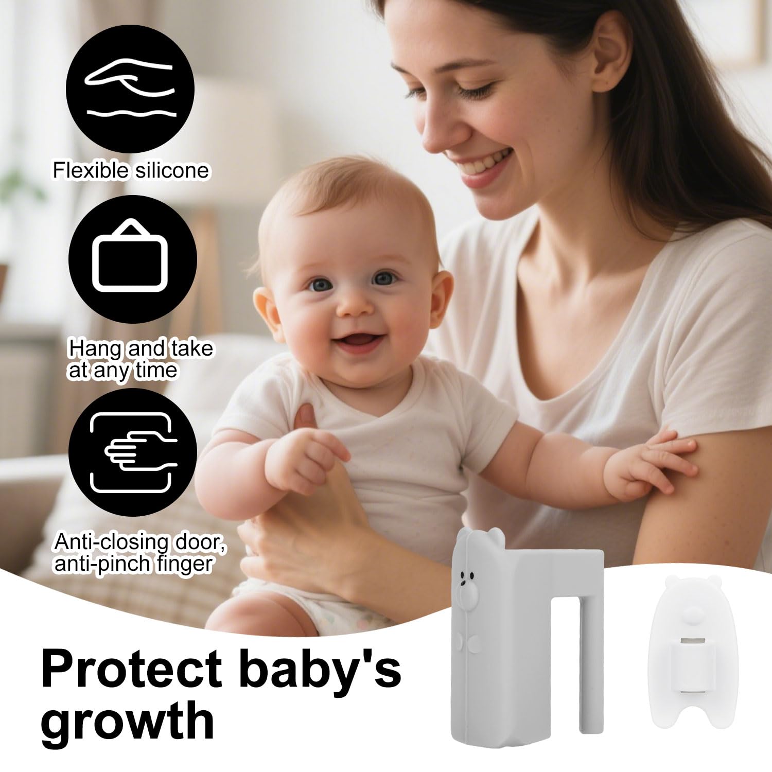 2pcs Baby Proof Door Pinch Guards - Image 3