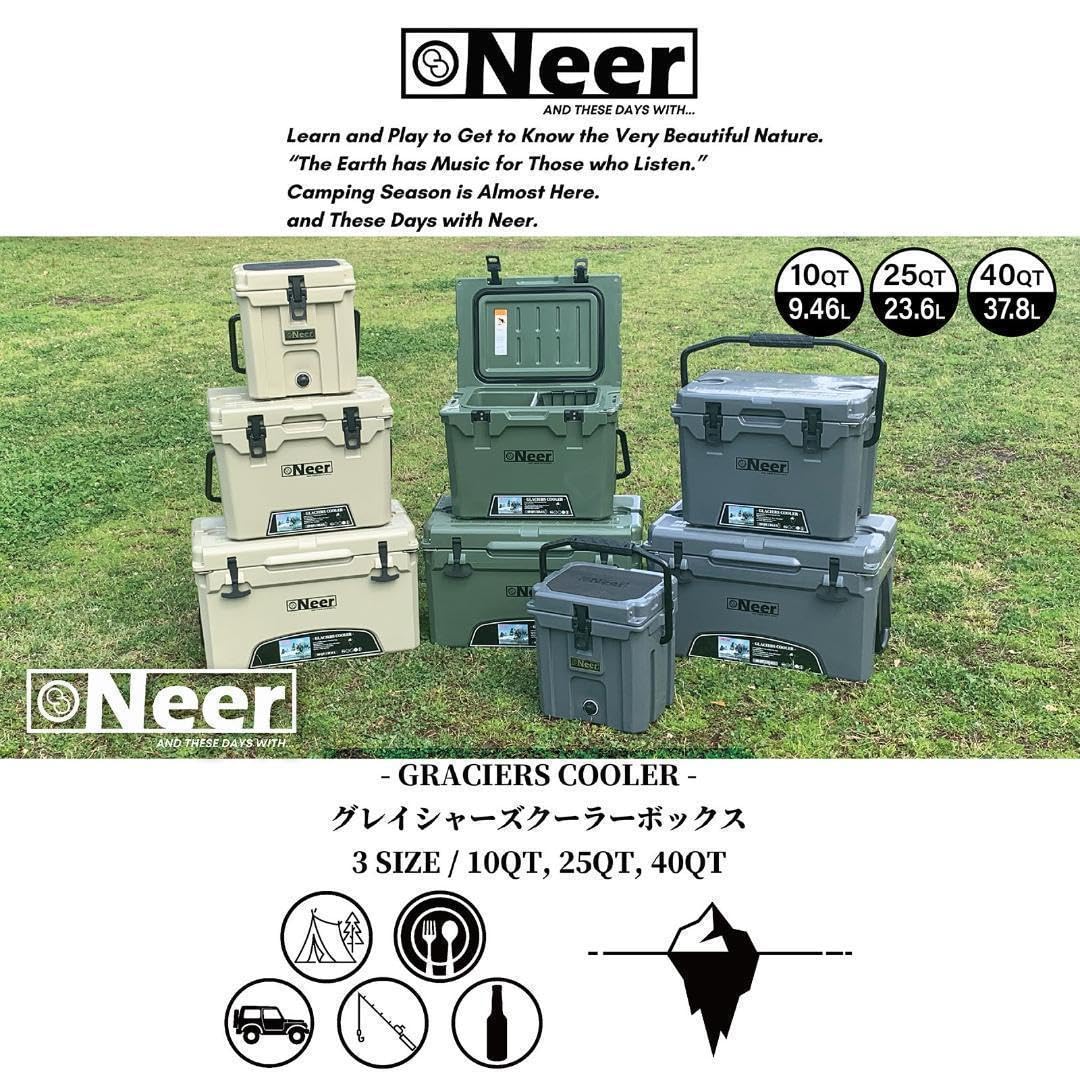 Amazon.co.jp: Neer グレイシャーズクーラーボックス 10QT グレー 2051 