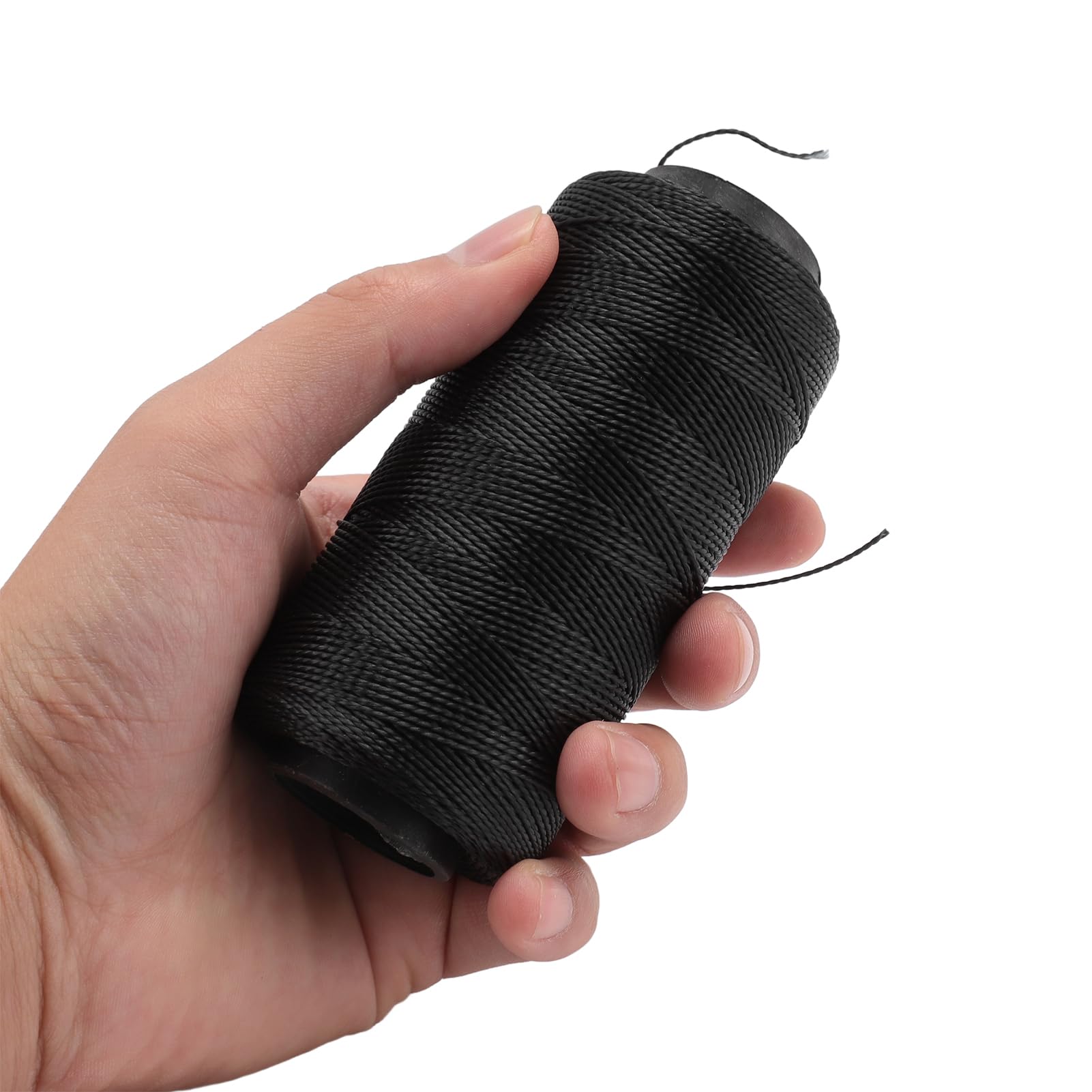 Hilo de Coser Elástico de Alta Resistencia Material de Nylon Impermeable Resistente al Desgaste Hilo Negro Suave para DIY Bordado Acolchado Manualidades Zapatos Neumáticos