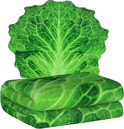 Miniatura 2 de Manta de lechuga, manta envolvente suave de microfibra de primera calidad, regalos novedosos para adultos, niños y adolescentes, 60 pulgadas