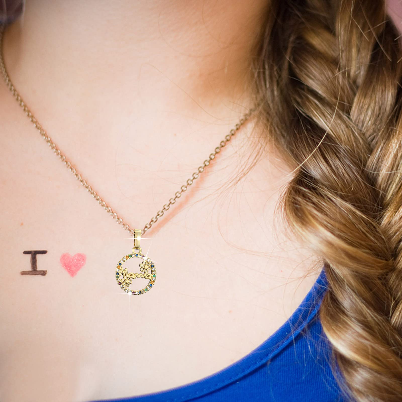 Collana da donna con ciondolo girasole con lettera iniziale