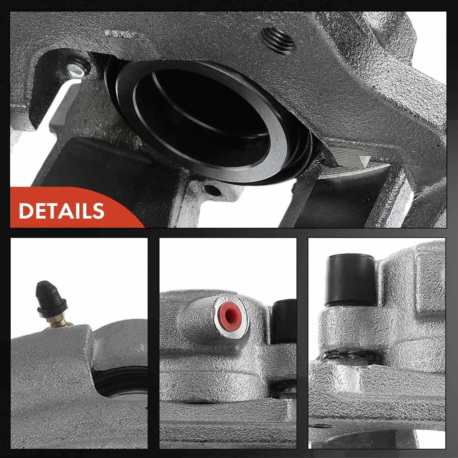 A-Premium Disc Brake Caliper Assembly with Bracket Compatible with Select Mercedes-Benz Models - 4Matic E320 2004-2005 V6 3.2L, E350 2006-2009 V6 3.5L - Front Left Driver Side
