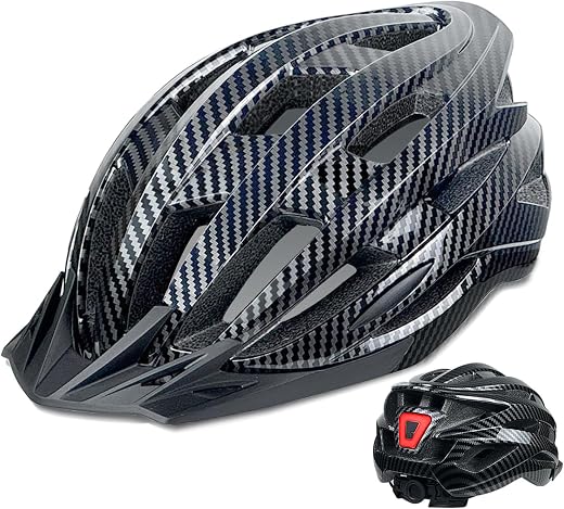 AISSTXOER Adult Bike Helmet for Men - Black