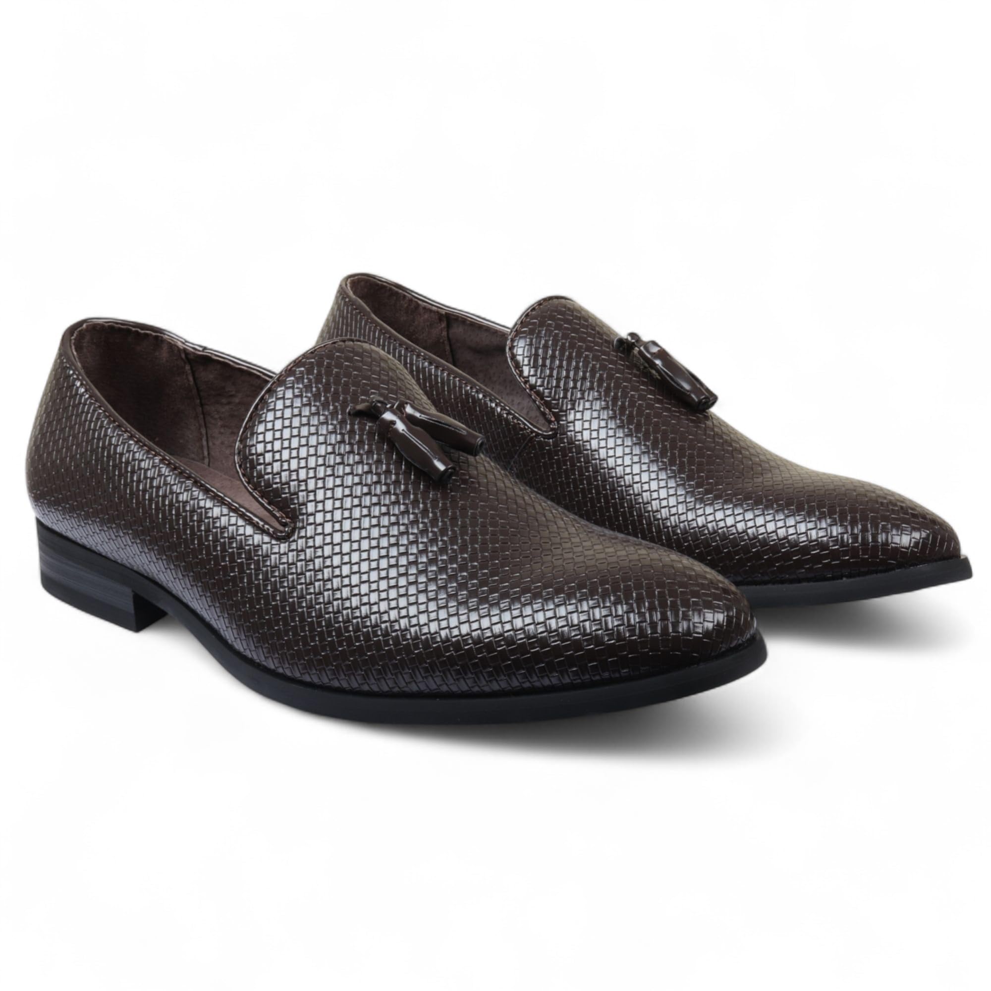 Zapatos de Cuero sin Cordones con Borlas Formales Para Hombre de Dolcetto