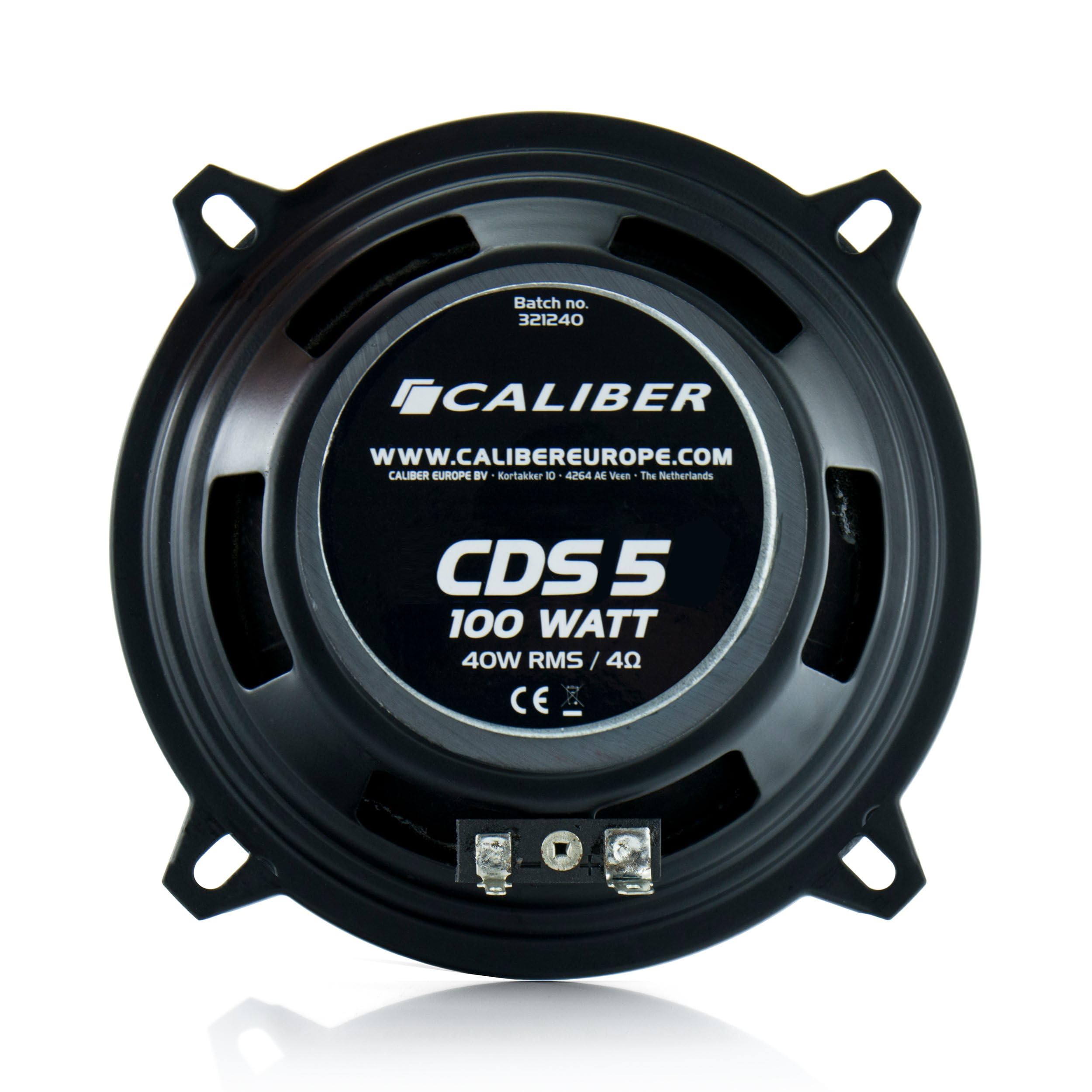 Caliber Auto Speakers Set Van 2 Autospeakers 100W Max / 40 Watt RMS Vermogen 5 Inch Woofer Met Grill Cds13g 45143