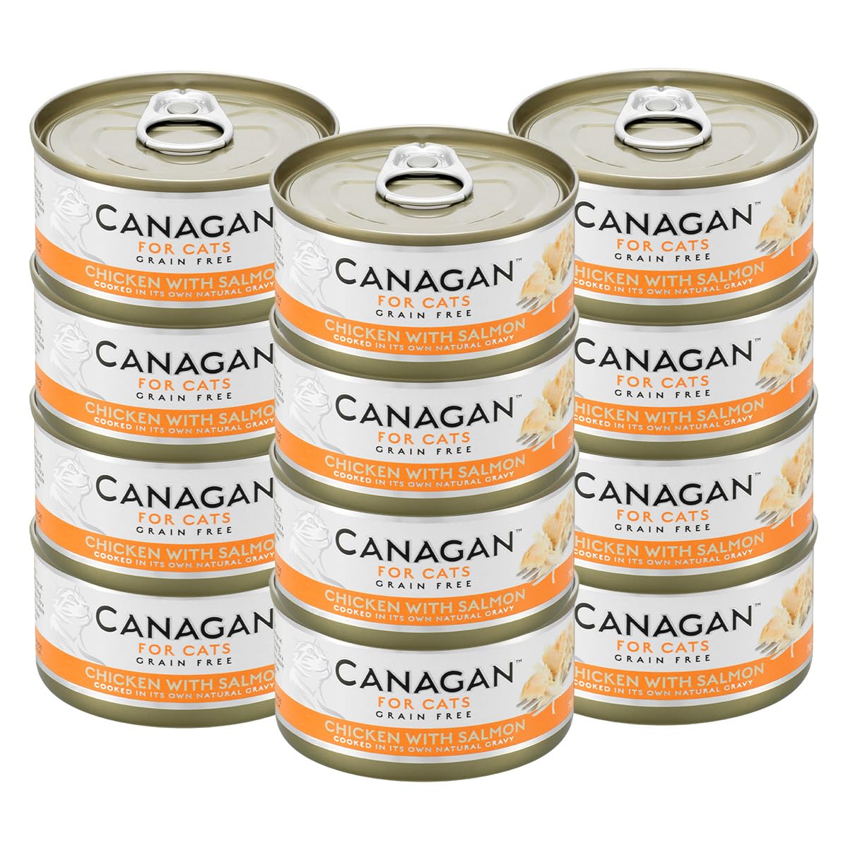 CANAGAN ２０缶　キャットフード　チキン＆サーモン 75g×20缶 CANAGAN 20缶 キャットフード チキン＆サーモン 75g×20缶 カナ