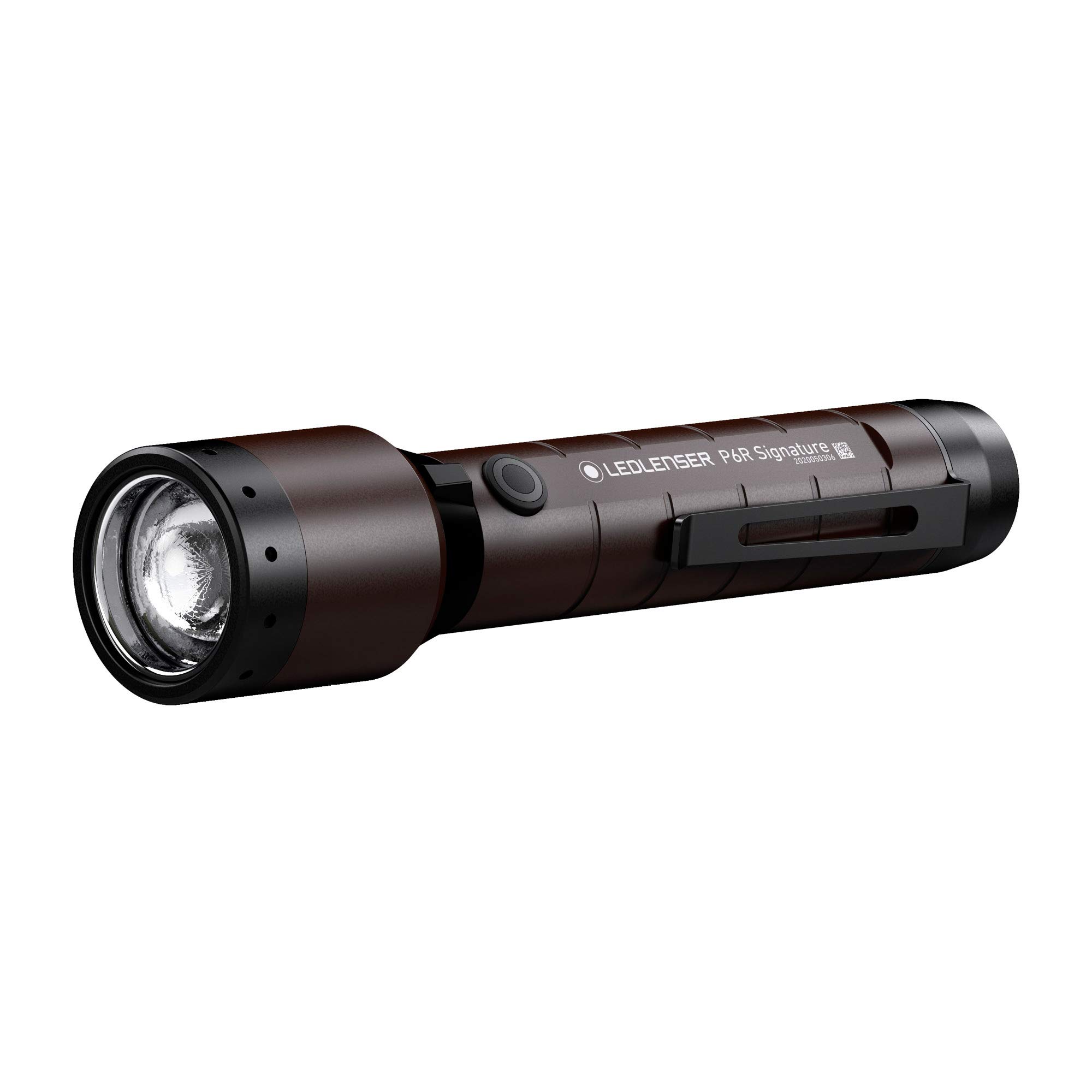 Ledlenser, P6R Signature Rechargeable Flashlight, High Power Premium LED, 1400 Lumens, Waterproof Light for Outdoor Use, Home, Camping, Black