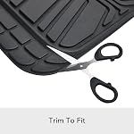 Amazon Basics 2-Piece Toute la saison PVC Tapis de sol pour voitures, VUS et camions, Noir