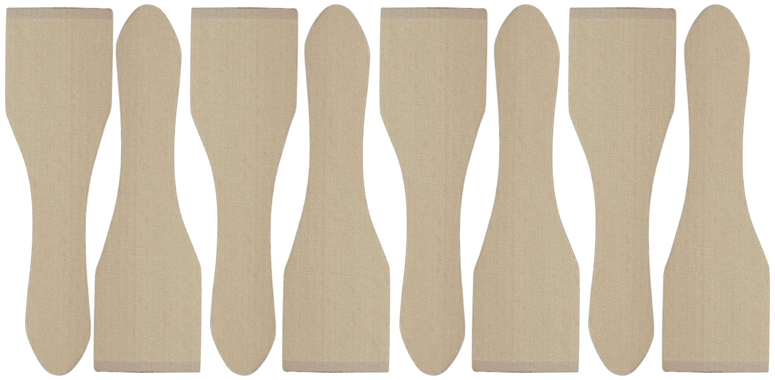 Teemando 2 x 8 skrobaczek do raclette z drewna, 13 cm, do powlekanych patelni, odporne na wysokie temperatury, stabilne akcesoria do raclette z lokalnego drewna bukowego