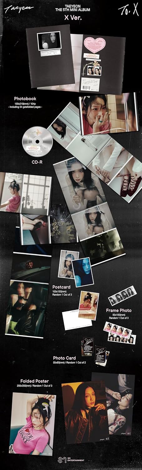 TAEYEON TO.X 5th Mini Album Full 4 Version SET TO Version+X Version+MYSELF Version+DIGIPACK Version+Tracking Sealed TO. X