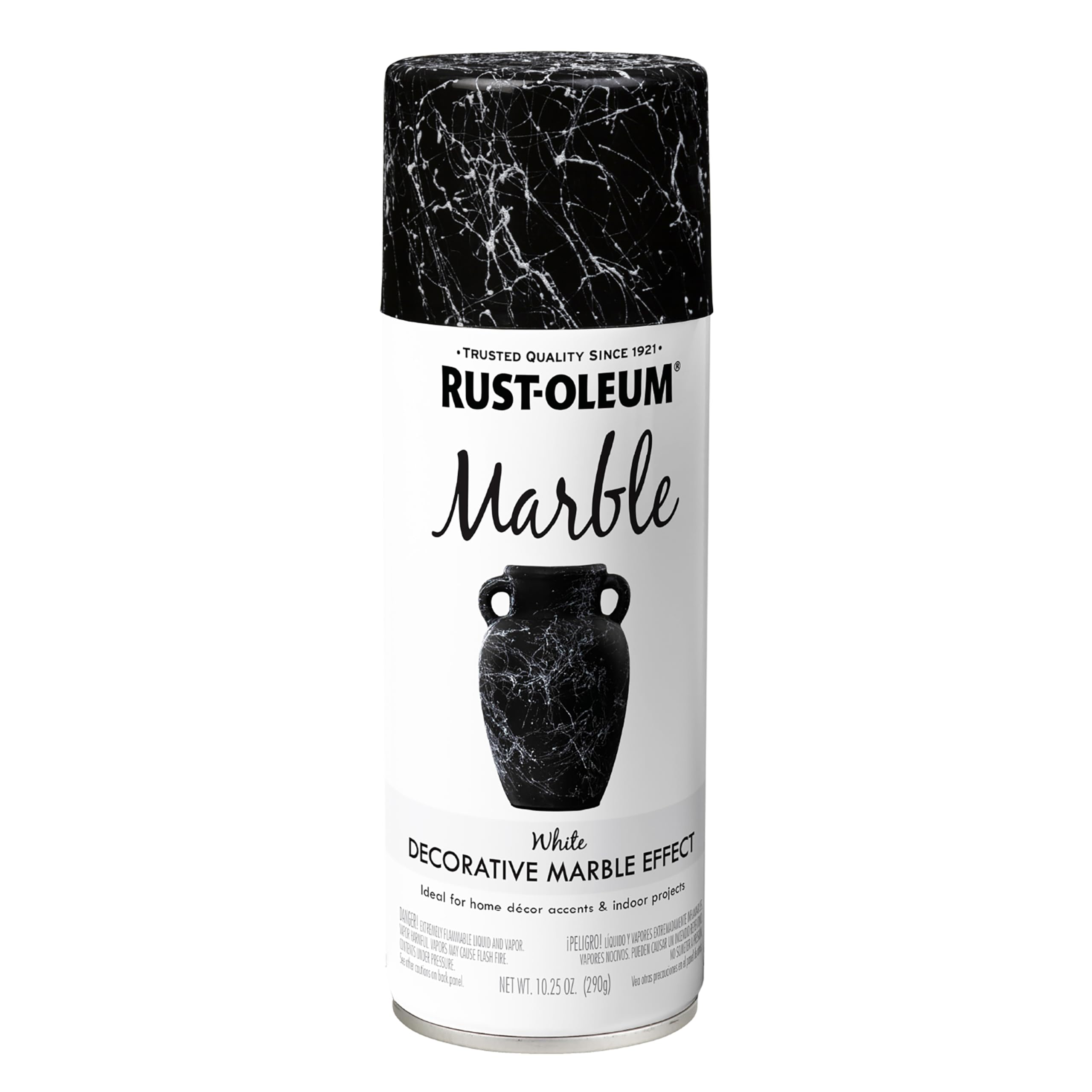 Rust-Oleum 372487 Specialty Marble Spray Paint, 10.25 oz, White