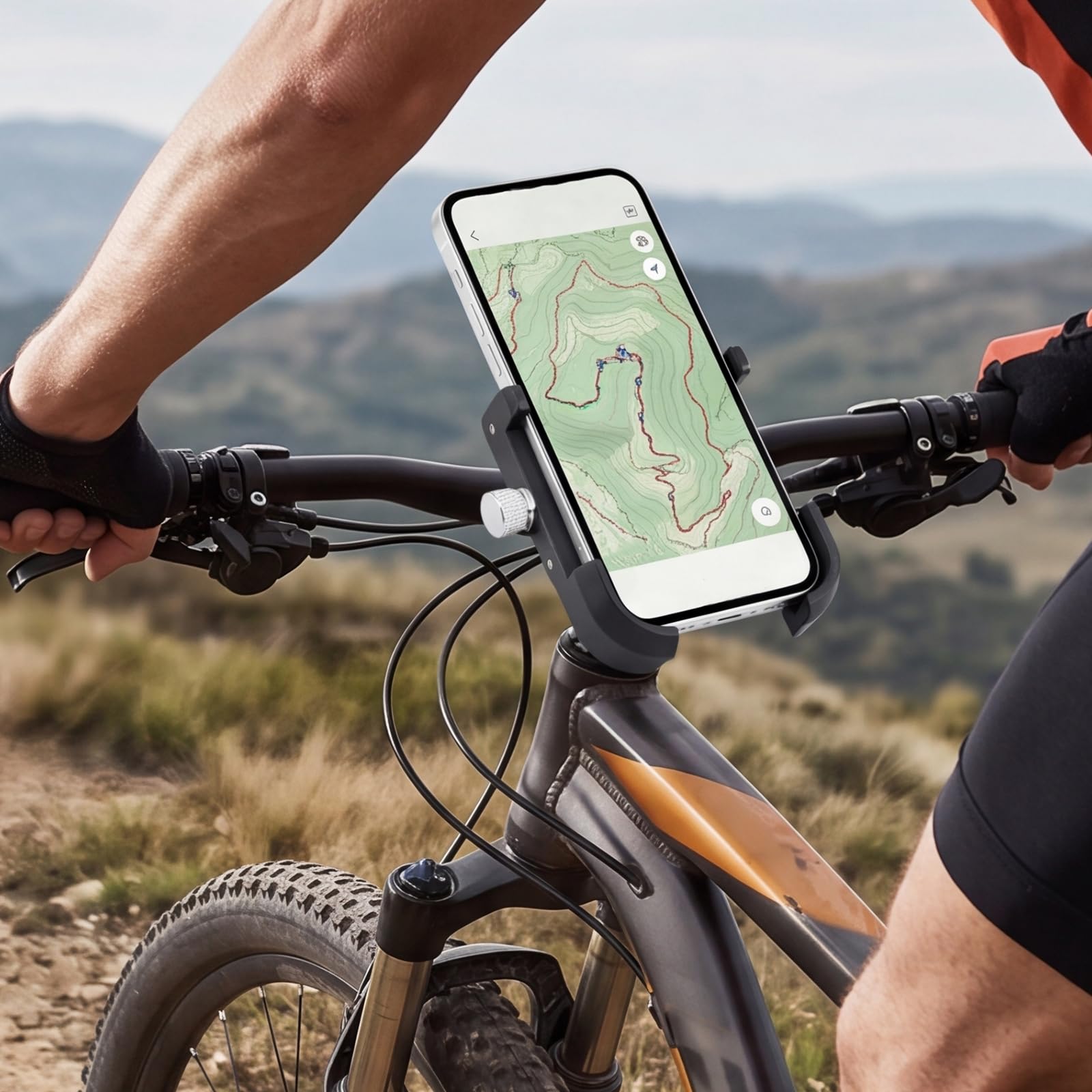 Support vélo en Alliage d'aluminium, réversible et réglable | Support vélo en alliage d'aluminium EcoGleam, réglable et anti-dérailant, compatibilité universelle de marque EcoGleam