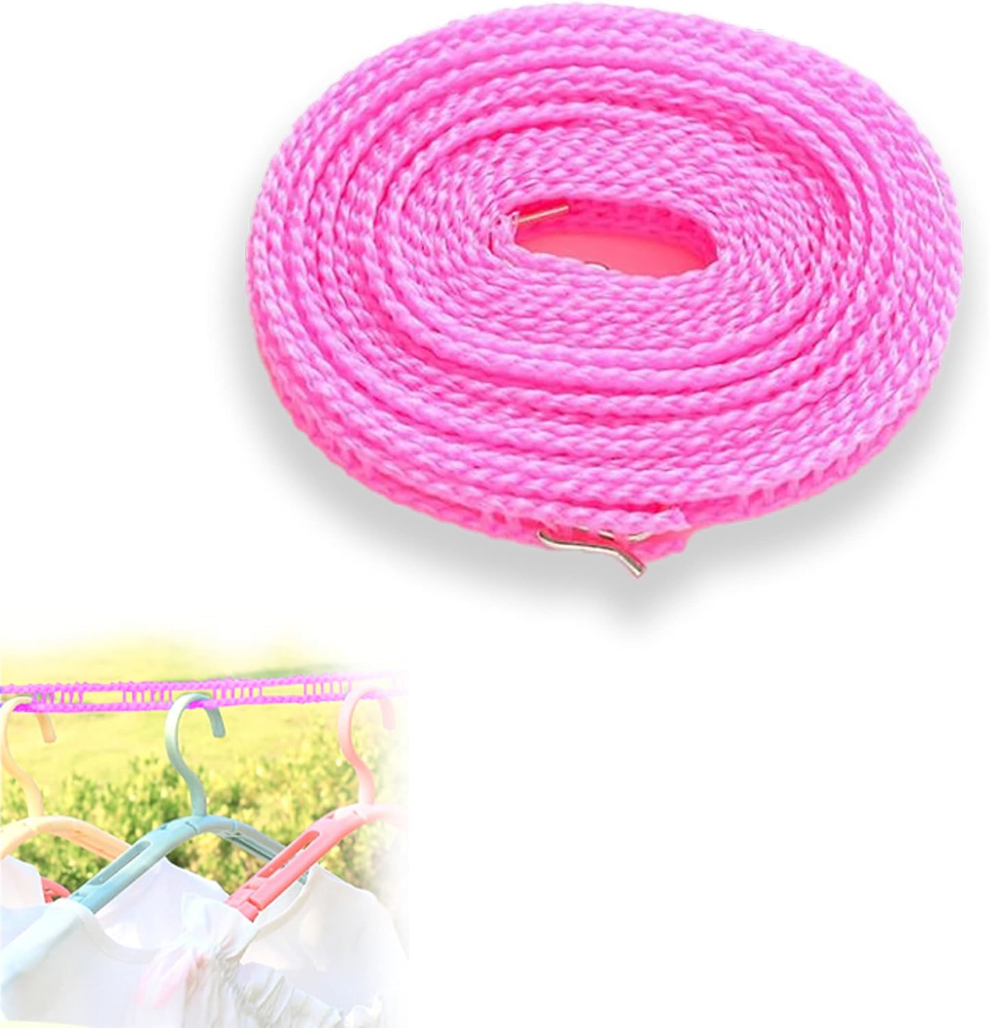 Portable Clothes Line, 3m Non Slip Clothes Line Portable Clothesline