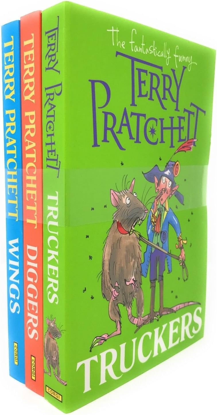 Terry Pratchett The Nomes 3 Books Collection Pack Set RRP: £20.36 (Truckers, Diggers, Wings)