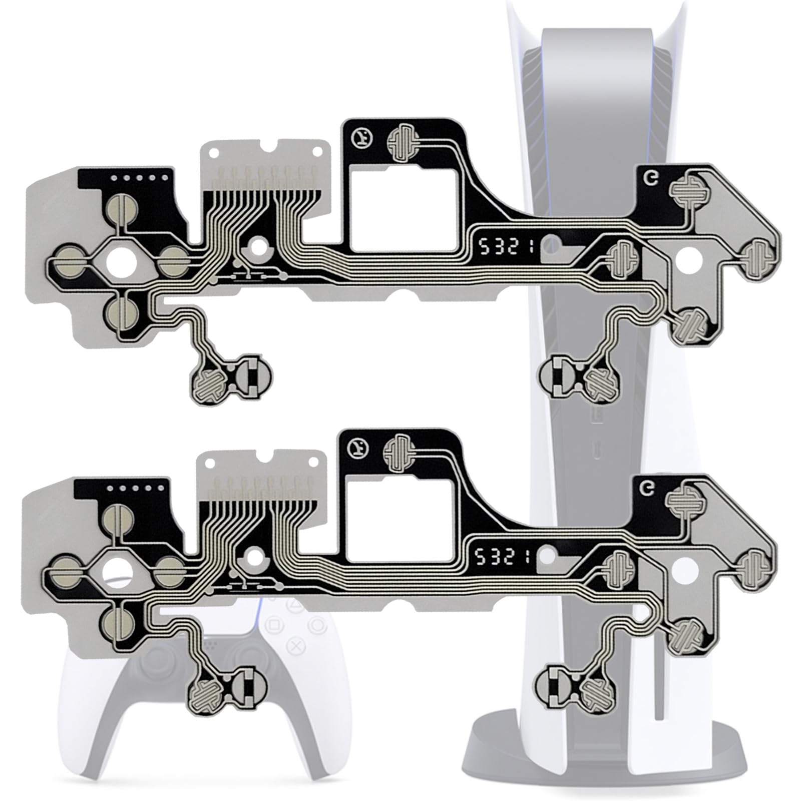 4 Pellicole Conduttive Sostitutive Per Controller PS5 BDM-030 | Riparazione Tastiera Membrana - Foto 5