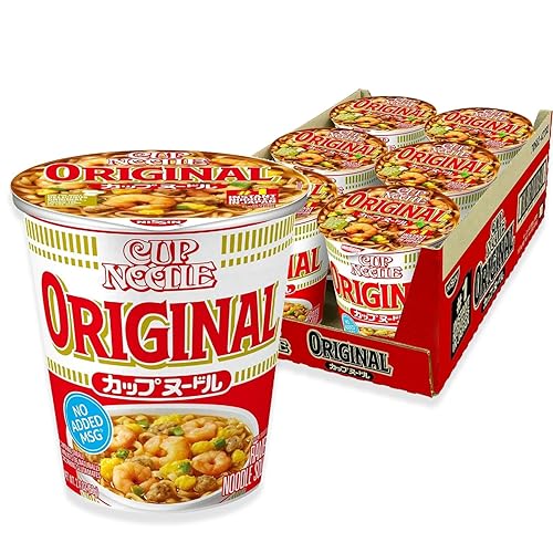 Nissin Cup Noodle Ramen Noodle Soup, Original, 2.4 Ounce (Pack of 6) - Original - 2.4 Ounce (Pack of 6)
