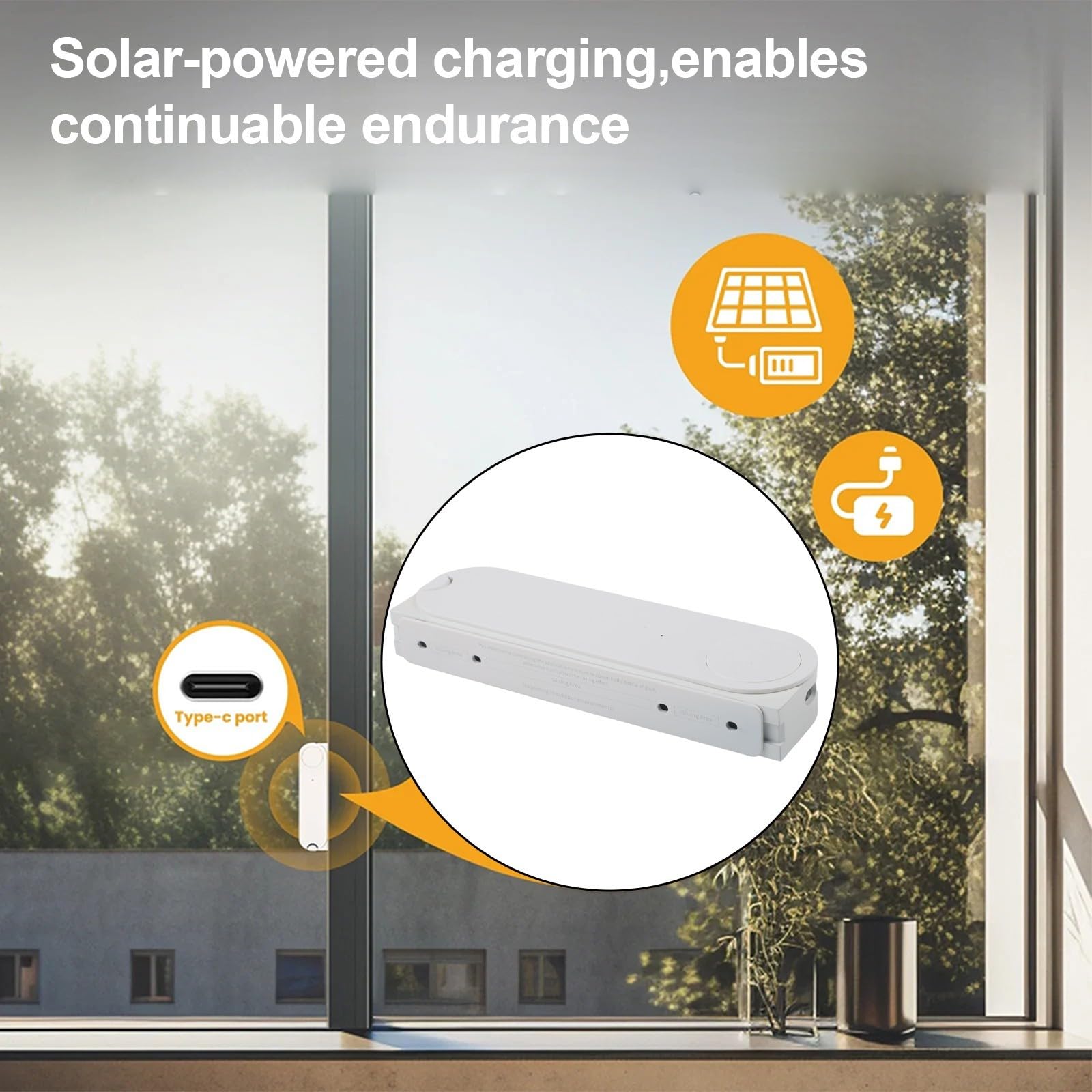 Für Tuya für ZigBee Smart Window Actuator Pusher für automatisches Schieben Solarladung USB-Schnittstelle App Integration