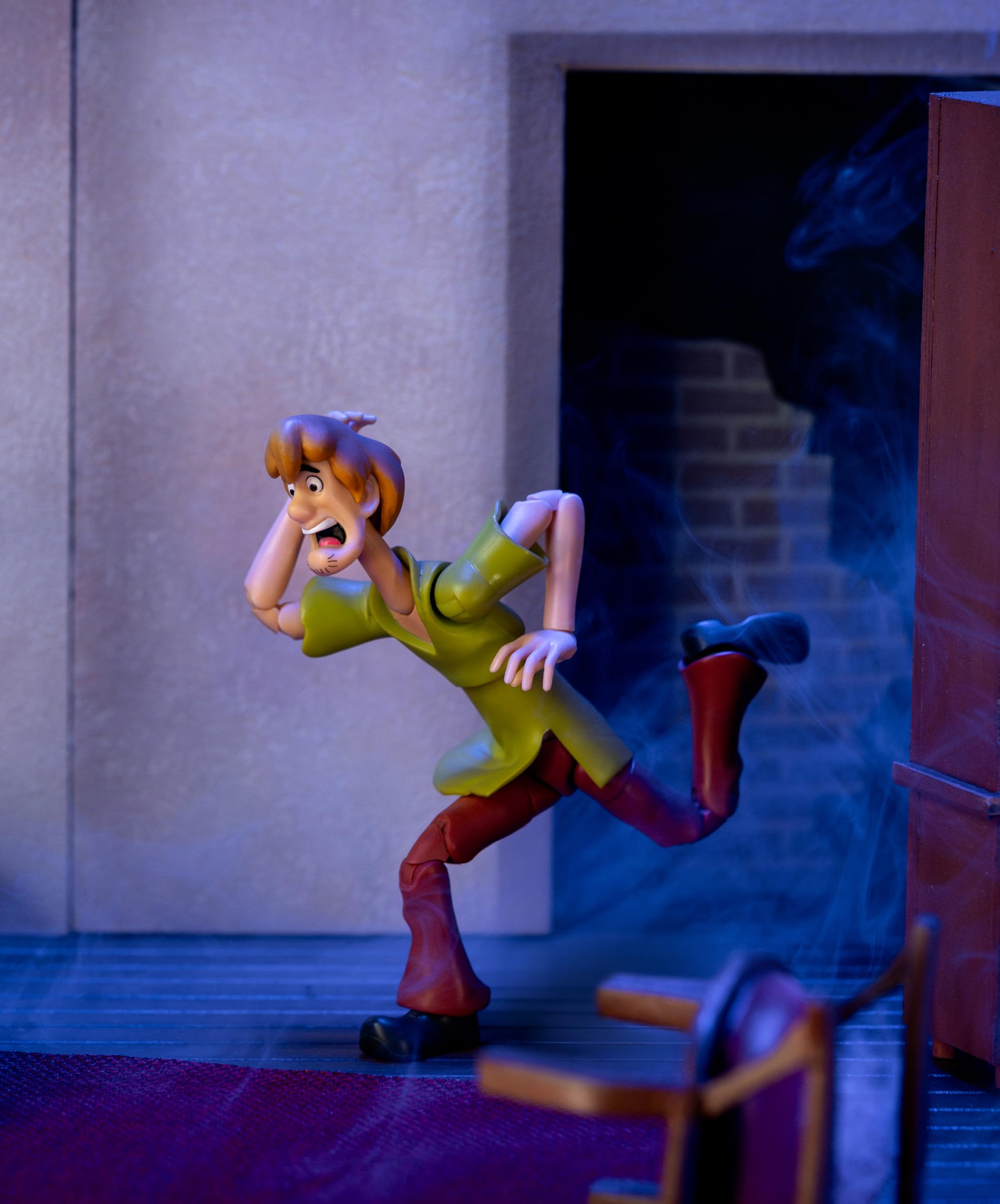 Jada Toys Figur Shaggy Rogers (15,8 cm) - voll bewegliche Scooby-DOO Sammel- und Actionfigur, mit alternativem Kopf, Händen und Zubehör, für Fans und Sammler ab 13 Jahre, Welle 1