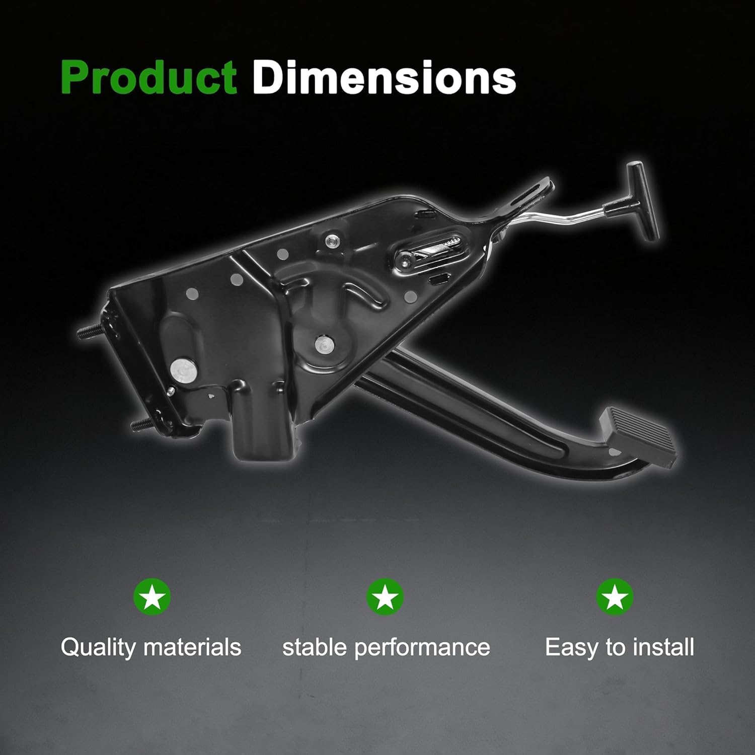 Parking Emergency Brake Pedal Assembly Fit for 1987-1995 Jeep Wrangler YJ for 1976-1986 Jeep CJ6 CJ7 CJ8 Replace # 5093656AA J5355477 J5363420 52003176 53009159 52008250