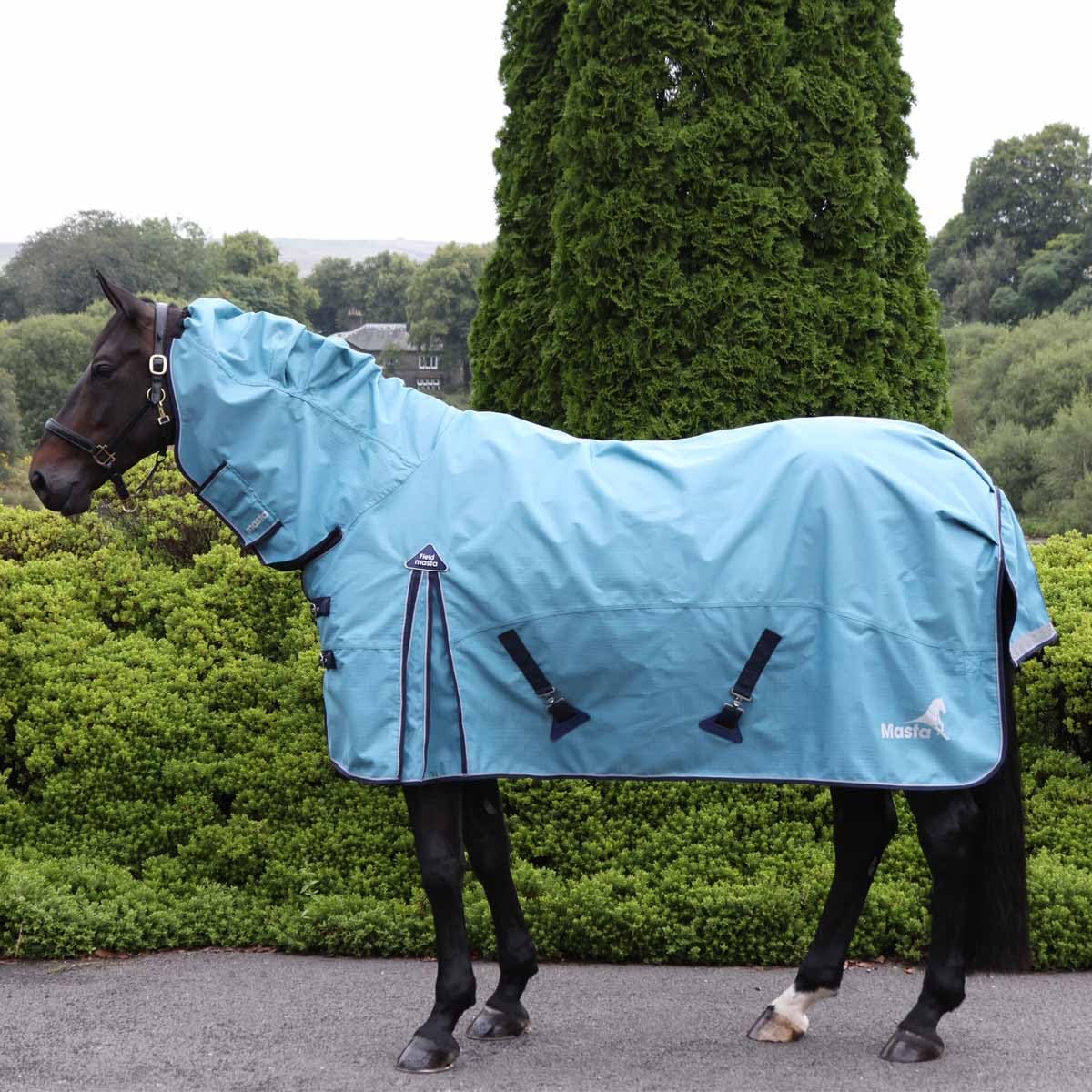 Fieldmasta 40g Lightweight Turnout Rug - 1200D Ripstop - Waterproof & Breathable - Adjustable Fit - Anti-Rub Lining - Tri-Vent Shoulder Gusset - Detachable Straps - Reflective Tail Flap - 7ft6 — image 1