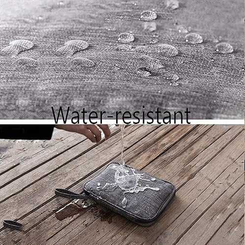 Miniatura 4 de CAOODKDK Organizador electrónico pequeña bolsa organizadora de cables de viaje, impermeable, portátil, accesorios electrónicos, bolsa de cable,