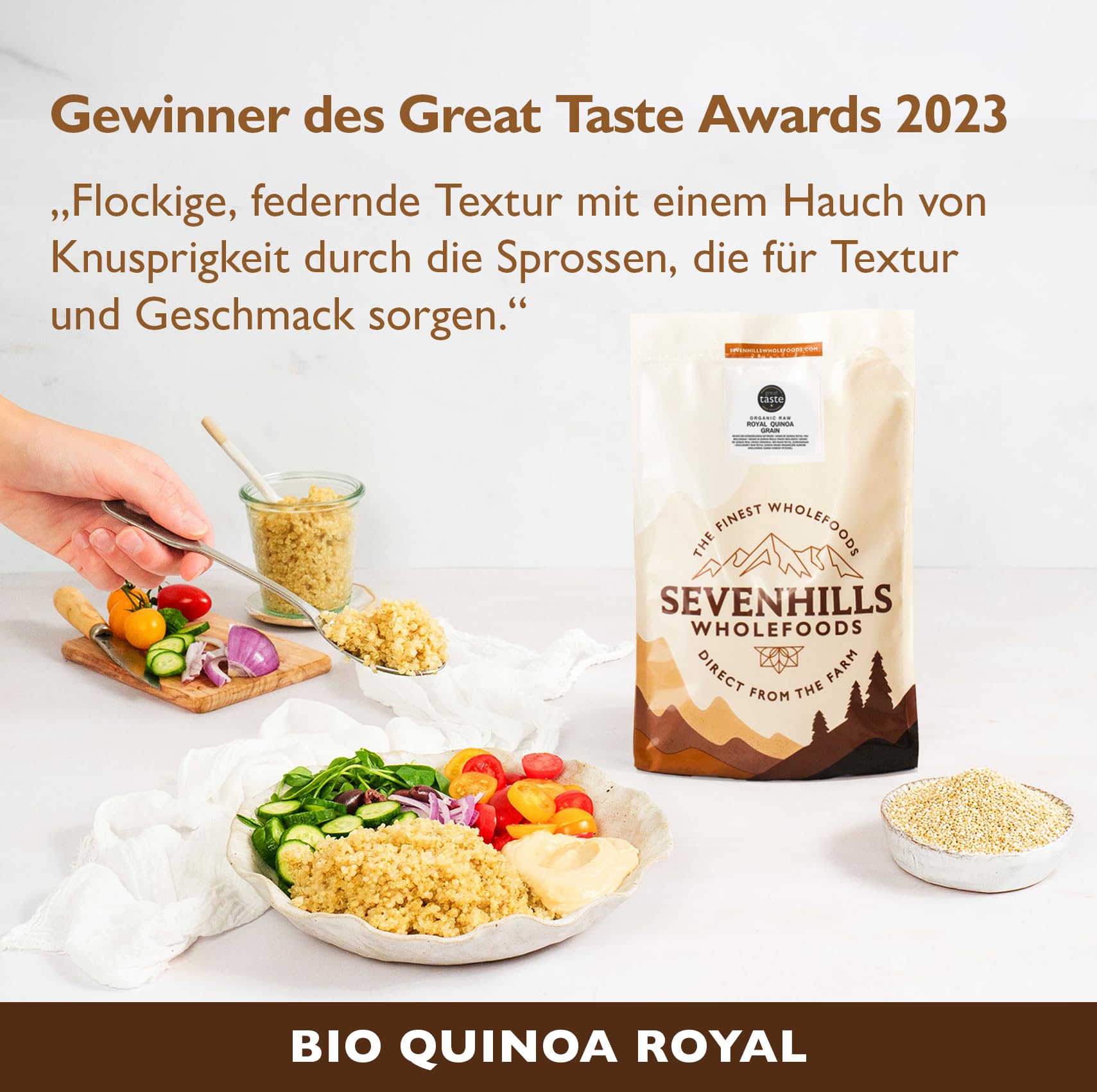 Sevenhills Wholefoods Royal Quinoa Körner Bio 1.8kg