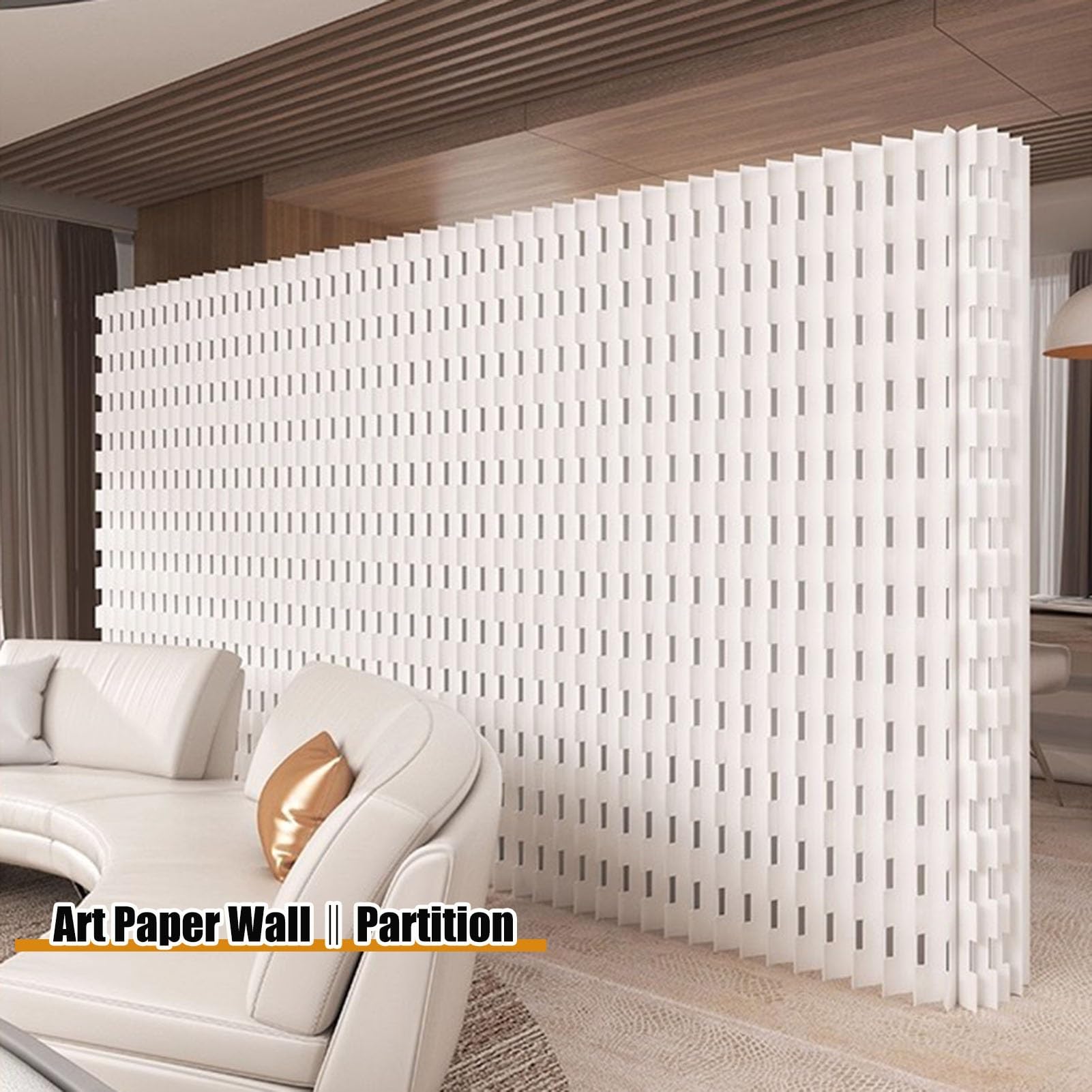 Separador de ambientes plegable y ajustable grande – Portátil para oficina y hogar, separador de espacio flexible (300 x 220 cm)