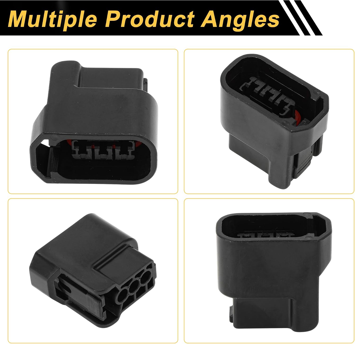 4 Set 3 Pins Ignition Coil Connector Plug for Honda S2000 F20 F22 Female Connector Terminal Housing Plug Connector