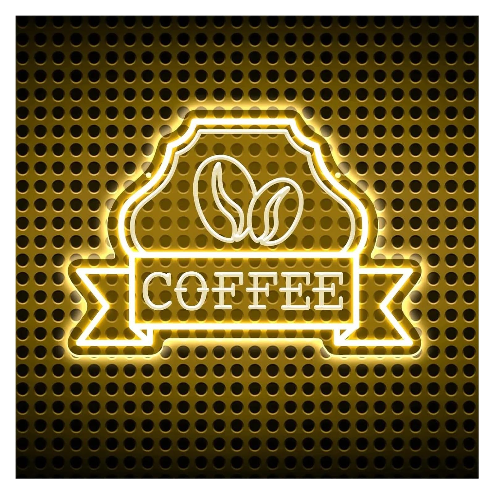 LEMST Signs Lamp Coffee Neon Sign Cafe LED Light USB Powered for Bar Restaurant Store Dessert Shop Party Window Wall Art Decor Illuminated 32cmx36cm/12.6inx14.17in