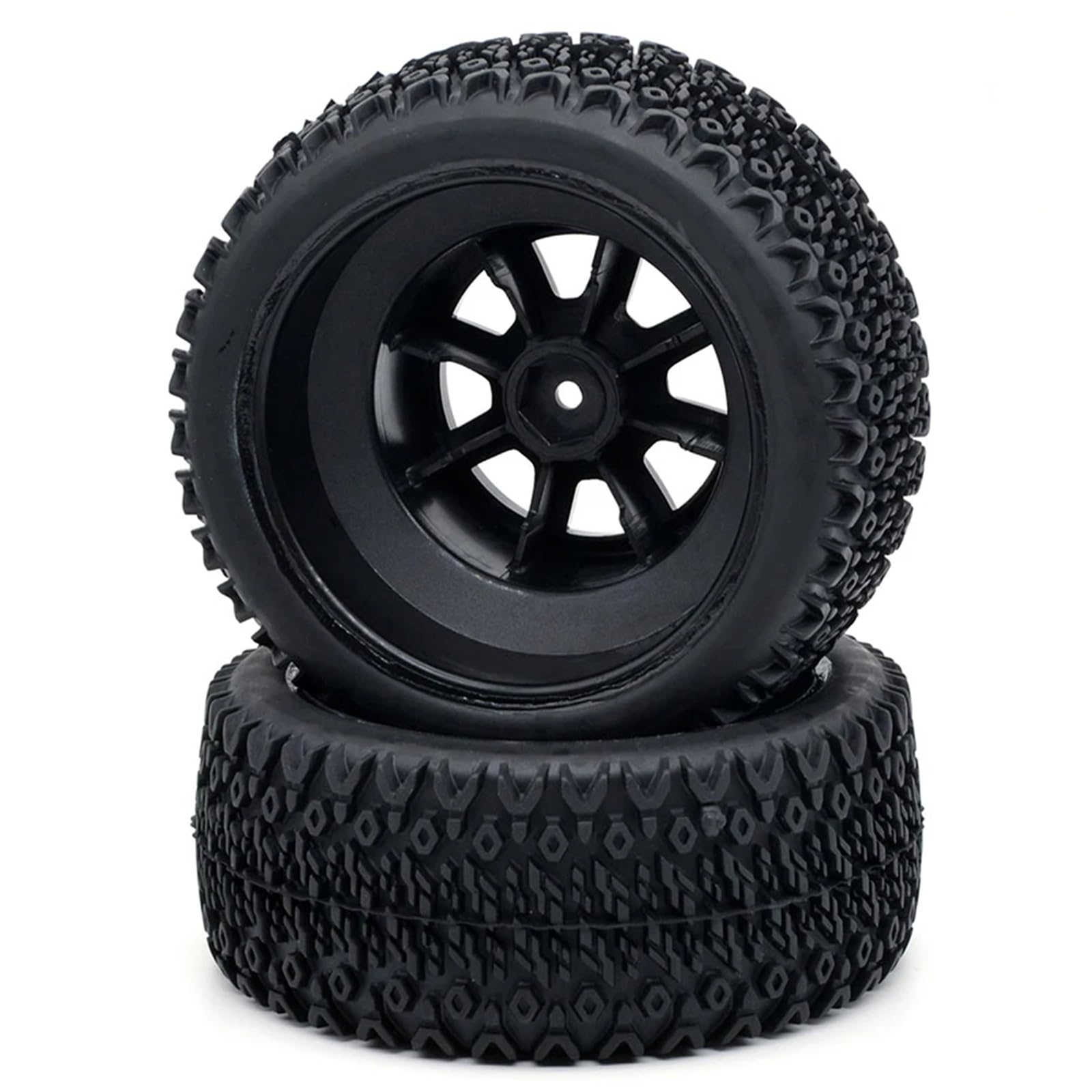 RC Pneus Jante Compatible avec ARRMA pour SENTON 550 pour Mega pour XLH 9125 4 Pièces 110mm RC Voiture Pneus en Caoutchouc Jeu De Jantes pour 1/10 Camion De Parcours Court