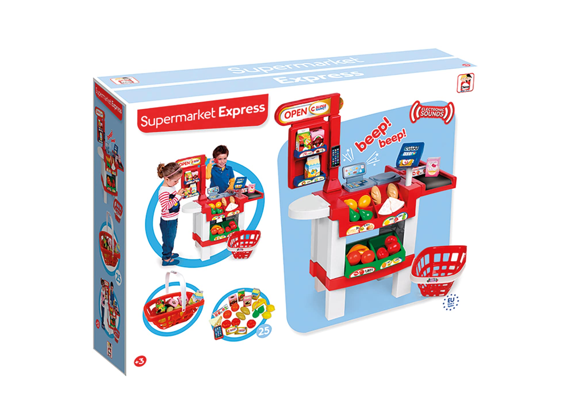 Chicos - Supermercado Express con 25 Accesorios | Tienda de Juguete con Sonidos y 25 Accesorios incluidos | para niños y niñas de a Partir de 3 años | Medidas: 79 x 40 x 61,5 cm (84109)