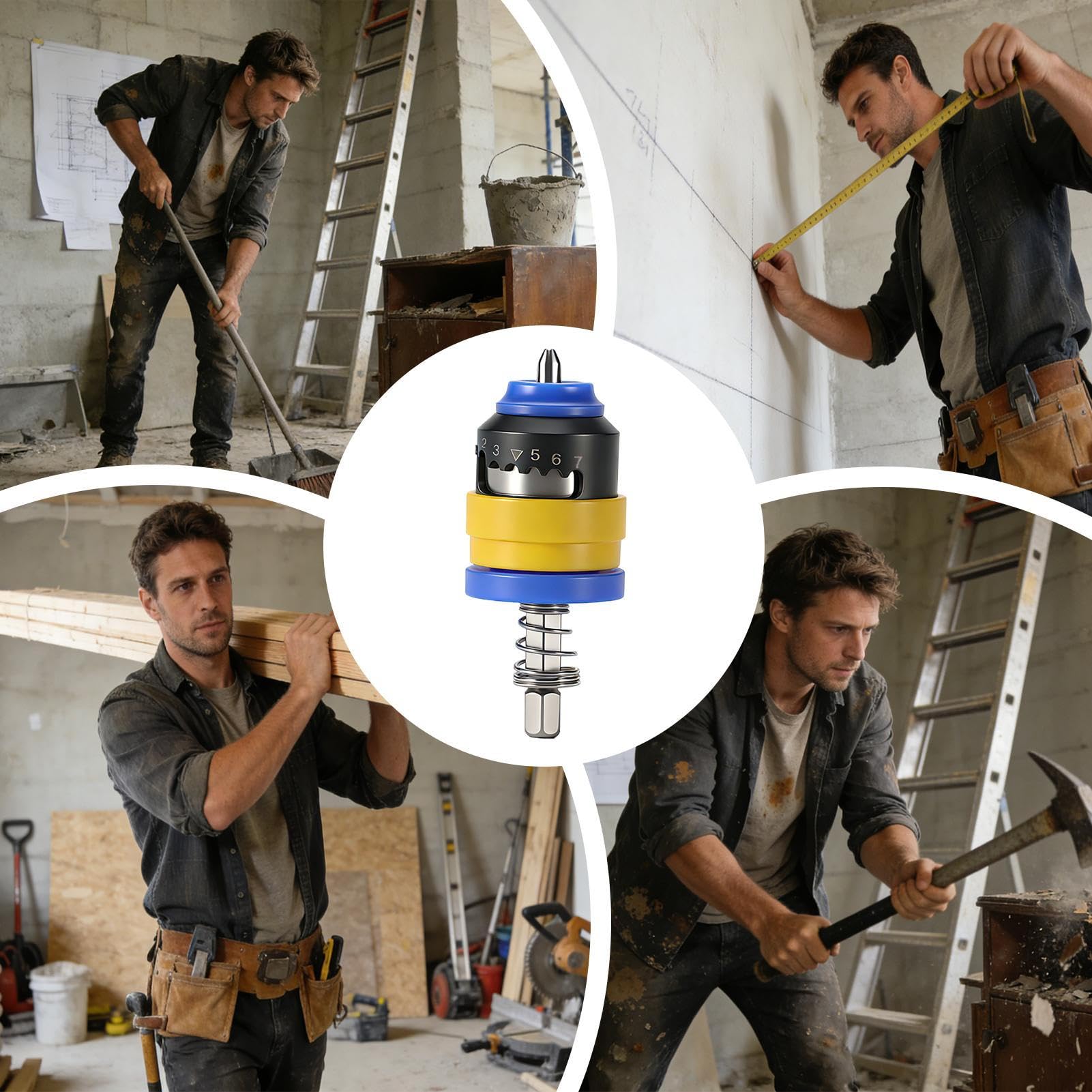 Vite magnetica per cartongesso, profondità regolabile, accessori per installatori professionisti, tuttofare, falegnami, ideale per terrazze, compensato, progetti di garage