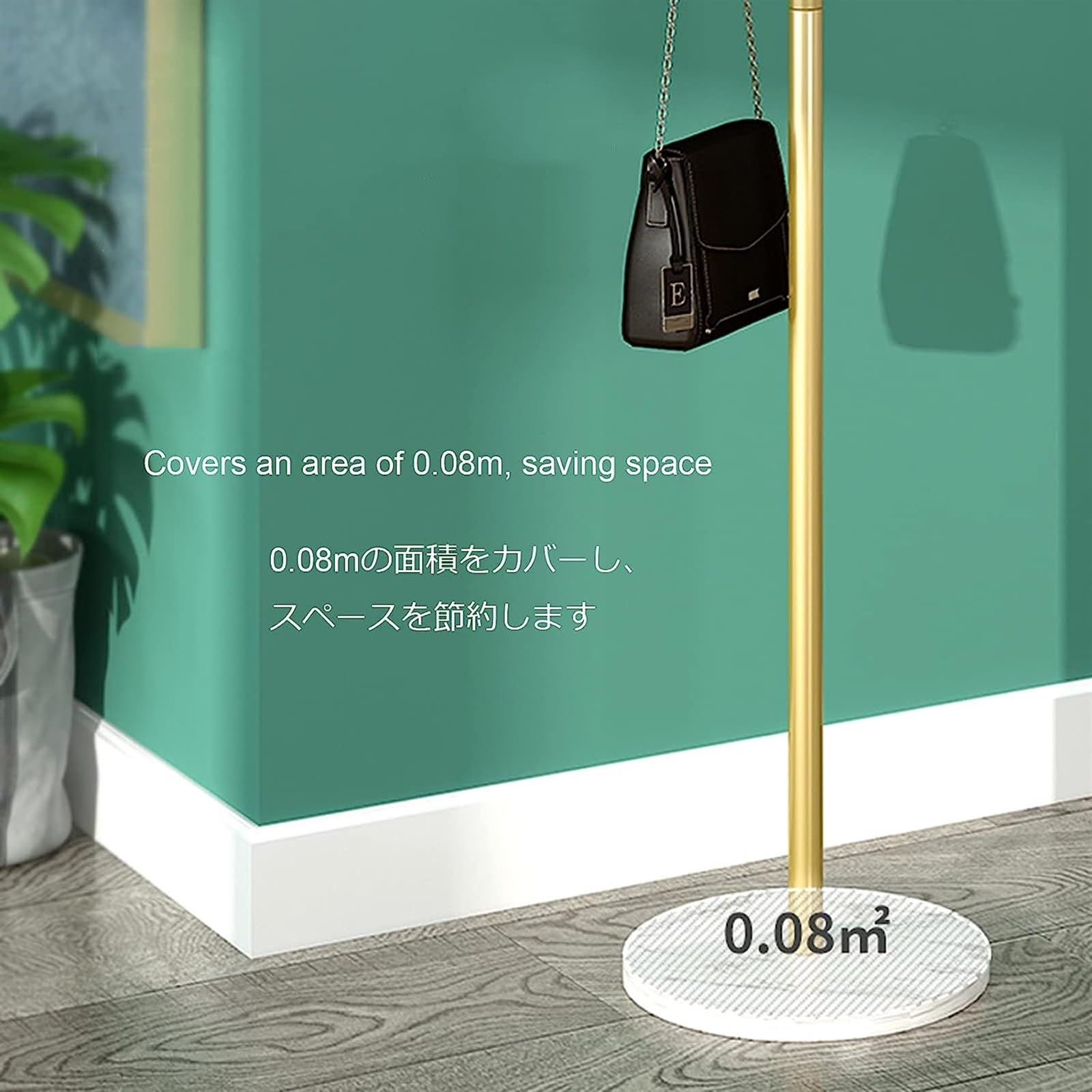 Appendiabiti Da Terra Moderno Con Base Marmo - 6 Ganci A Forma Di Corna, Per Camera E Ingresso - Foto 12