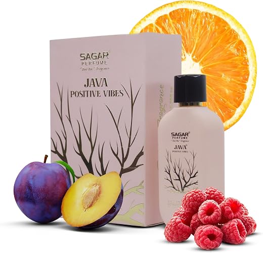 SAGAR JAVA POSITIVE VIBE PEACH 100ML | UNISEX PERFUME 100ML | FLORAL &amp; FRESH NOTES | LONG-LASTING FRAGRANCE FOR MEN &amp; WOME