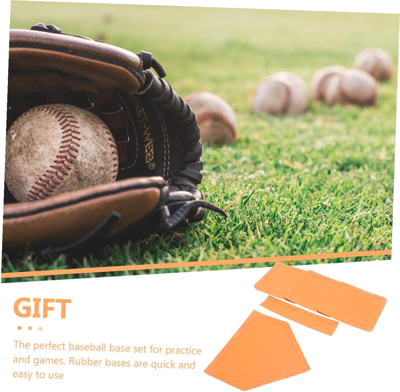 1 Set Rubber Baseball Plate Non Slip Pitcher Base for School Durable Portable Softball Accessories for Backyard Field Practice