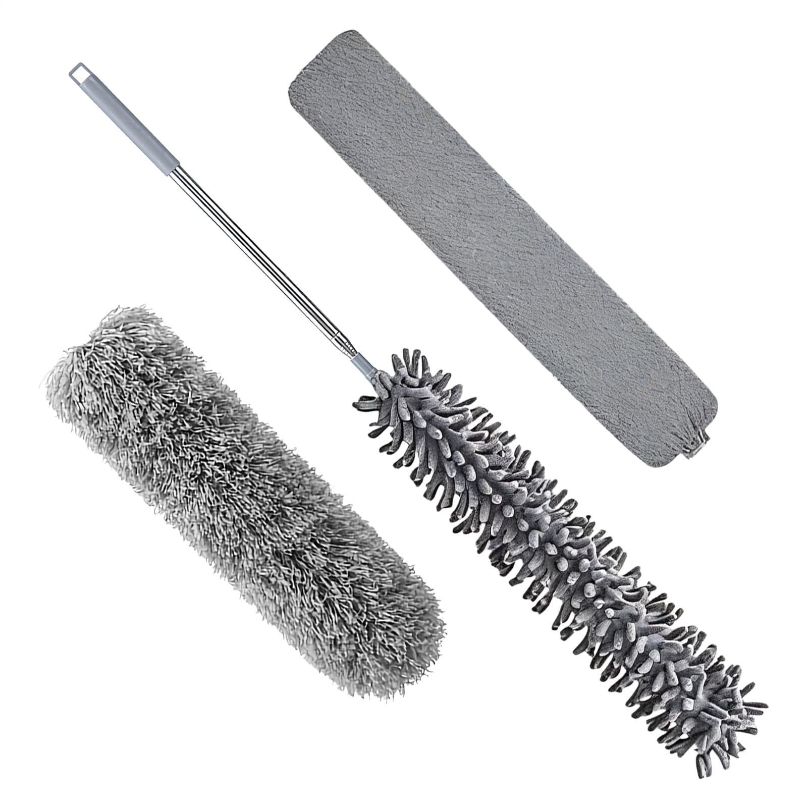 Chiffon à poussière rétractable pour nettoyer facilement la cuisine et la salle de bain
