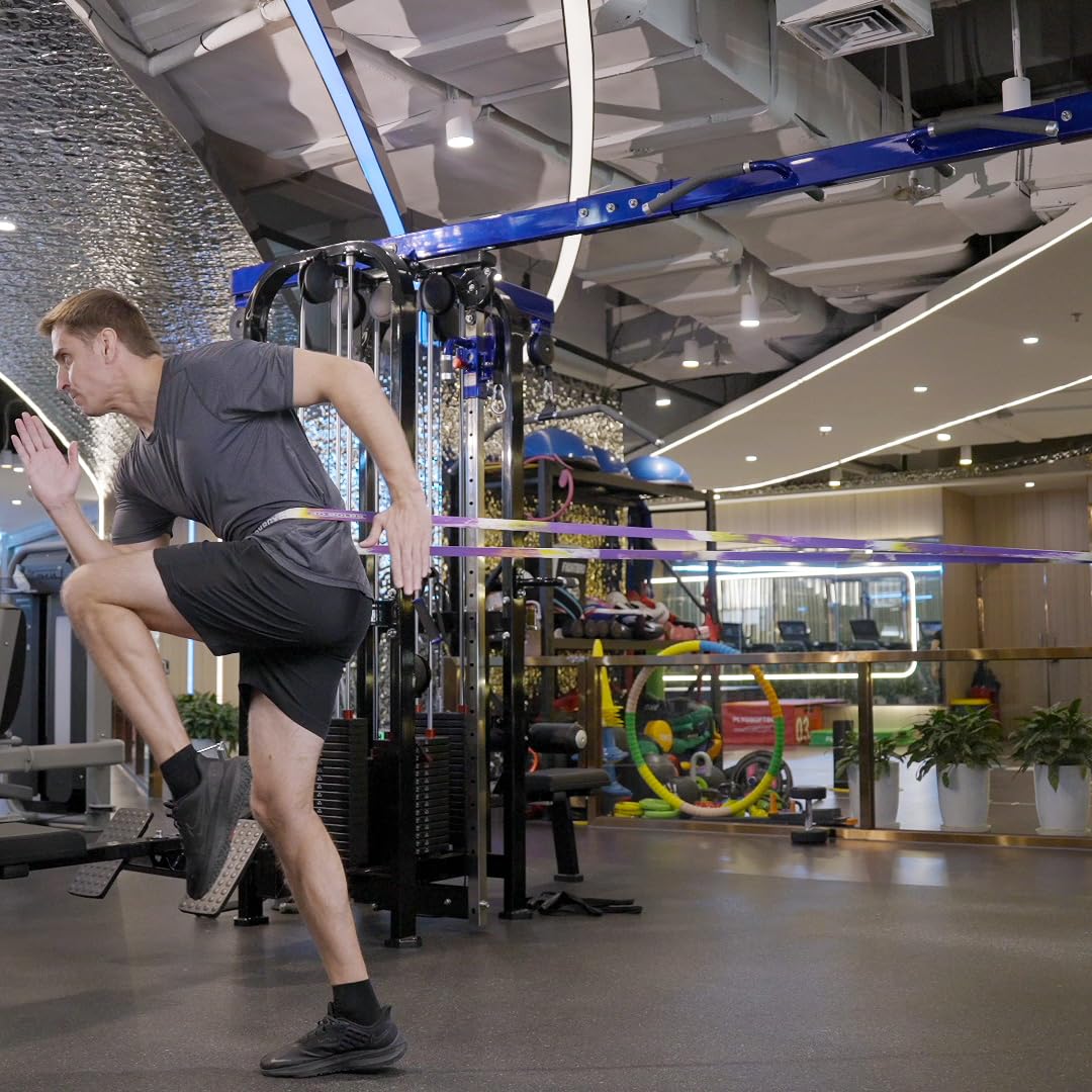Taśma oporowa – naturalna guma, hipoalergiczna, trwała, przenośna, do użytku domowego, na siłownię i treningi na świeżym powietrzu, ćwiczenia fitness i rehabilitacyjne