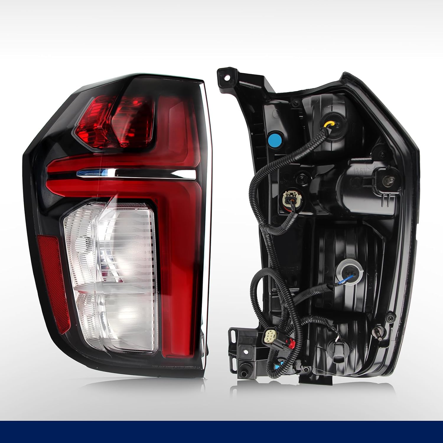 LED Tail Light Assembly Compatible with 2021 2022 2023 Chevy Tahoe Suburban LS LT RST Z71 Premier Rear Outer Taillight with Bulbs, Left Driver Side LH Tail Lamp Replace OEM Part #84849416 GM2800322