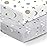 100% Organic Cotton Fitted Mattress Sheets for Graco Pack n Play, Babyletto, Pamo Babe, Dream on Me, Evenflo, Baby Trend Portable/Mini Crib/Playards, and Beka Bedside Bassinet 2 Pk Space & Sky